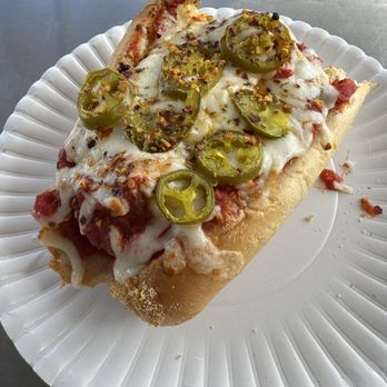 Chuck’s Dog House - Large, filling and delicious meatball sub.
Available in 6" or 12" - Hot Dogs Near Me - Spring Hill, Florida