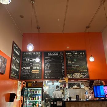 Mythic Pizza - menus on the wall - Pizza Near Me - San Francisco, California Mythic Pizza - menus on the wall - Pizza Near Me - San Francisco, California