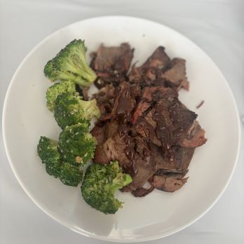 Lucky House - Brisket with broccoli bento box - Chinese Near Me - San Jose, California