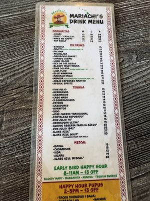 Menu photo 1 Mariachi's Authentic Mexican Restaurant Kapaa, HI Menu photo 1 Mariachi's Authentic Mexican Restaurant Kapaa, HI