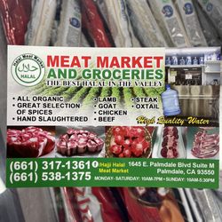 Hajji Halal Meat Market - Business card