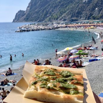 Il Massimo della Focaccia - Focaccia with Pesto (a speciality of Liguria) - Bakeries Near Me - Monterosso al Mare, SP