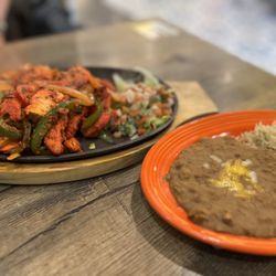 Lunch tandoori chicken fajitas