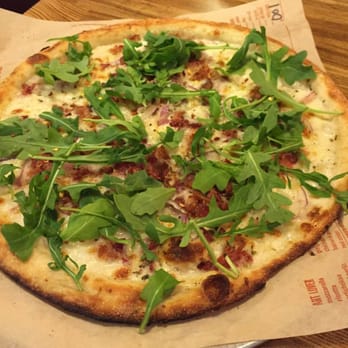 Blaze Pizza - White top signature pizza. $7.65 - Salad Near Me - Monrovia, California Blaze Pizza - White top signature pizza. $7.65 - Salad Near Me - Monrovia, California