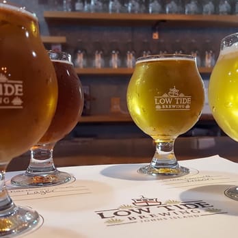 Low Tide Brewing - I love the little tasting glasses for the flights at Low Tide Brewing - Breweries Near Me - Johns Island, South Carolina Low Tide Brewing - I love the little tasting glasses for the flights at Low Tide Brewing - Breweries Near Me - Johns Island, South Carolina