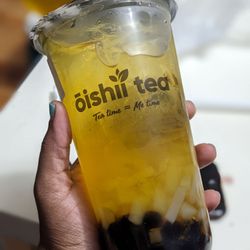 Oishii Tea - Peach with pearls and jelly