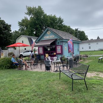 Strader’s Saturday’s, Sundaes and More - ows people sitting outside a cafe - Ice Cream & Frozen Yogurt Near Me - Sackets Harbor, New York Strader’s Saturday’s, Sundaes and More - ows people sitting outside a cafe - Ice Cream & Frozen Yogurt Near Me - Sackets Harbor, New York