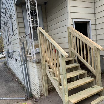 Krafted Konstruction - Stairs and railing build after - Electricians Near Me Krafted Konstruction - Stairs and railing build after - Electricians Near Me