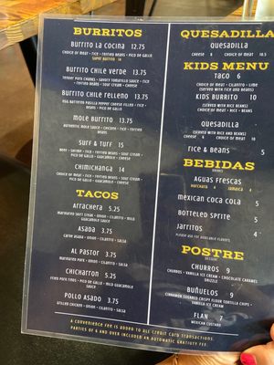 Menu photo 2 La Cocina Ukiah, CA