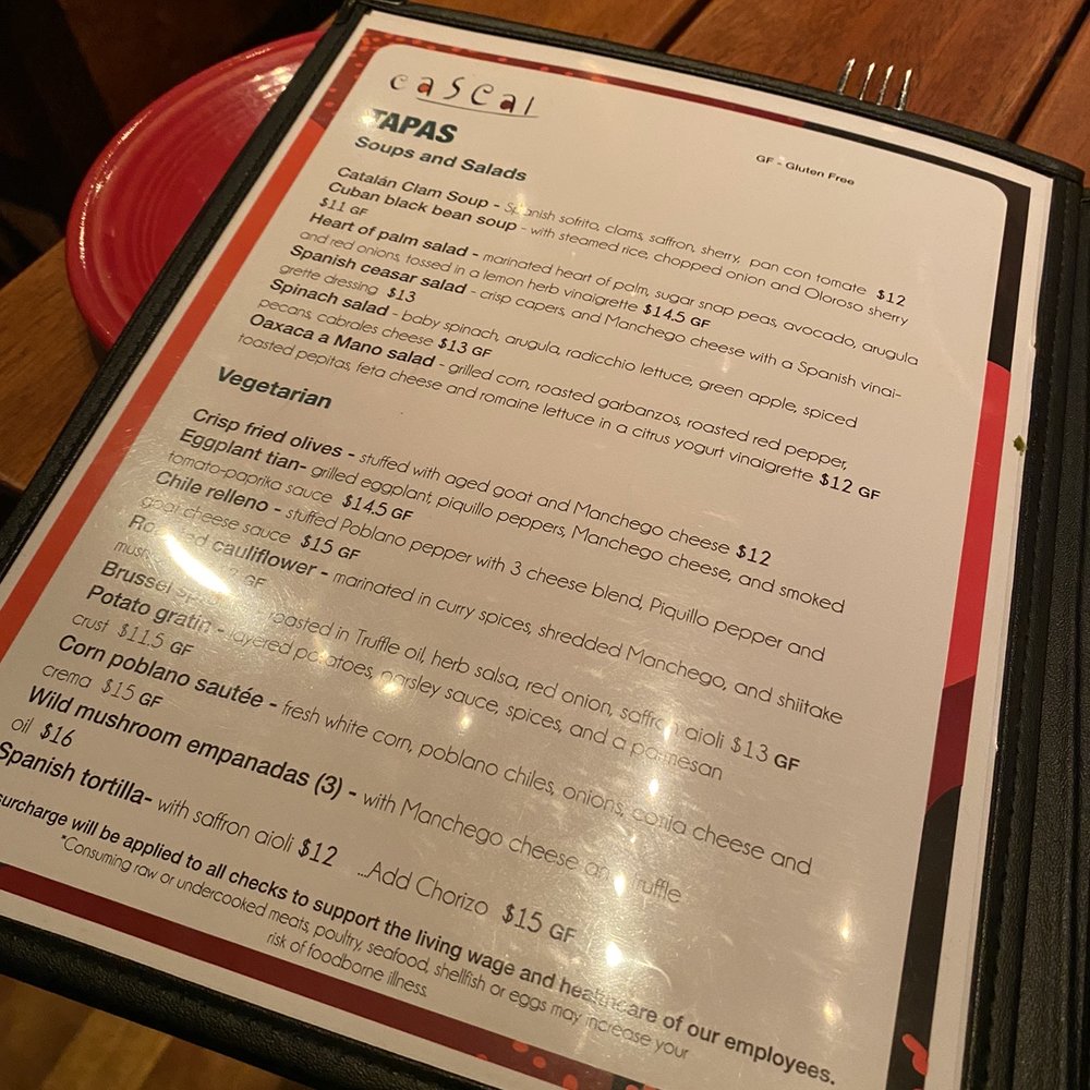 Cascal - menu - Tapas Bars Near Me - Mountain View, California Cascal - menu - Tapas Bars Near Me - Mountain View, California