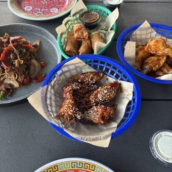The Mayor - Korean sesame wings, buffalo lemon pepper wings, noodles, and Fried Egg Rolls - Asian Fusion Near Me - Birmingham, Alabama The Mayor - Korean sesame wings, buffalo lemon pepper wings, noodles, and Fried Egg Rolls - Asian Fusion Near Me - Birmingham, Alabama