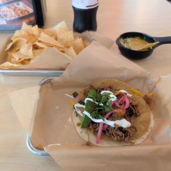 Torchy's Tacos - This is the Matador Taco off of the secret menu. That brisket is perfect in a double wrapped corn and flour tortilla. - Tacos Near Me - San Antonio, Texas