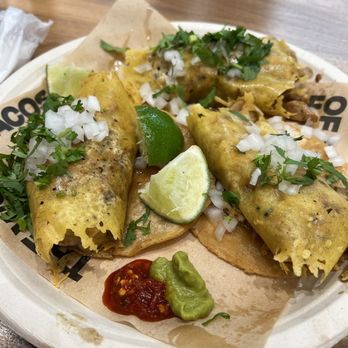 The Wolf Of Tacos - POLLO ASADO
BELL & EVANS JOSPER-GRILLED CHICKEN THIGHS
$5.50 - Tacos Near Me - Miami, Florida The Wolf Of Tacos - POLLO ASADO
BELL & EVANS JOSPER-GRILLED CHICKEN THIGHS
$5.50 - Tacos Near Me - Miami, Florida