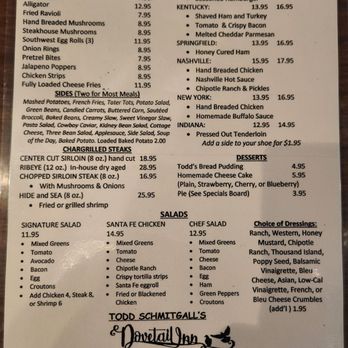 Dovetail - Latest Menus As Of September 25, 2024 - American Near Me - Emden, Illinois