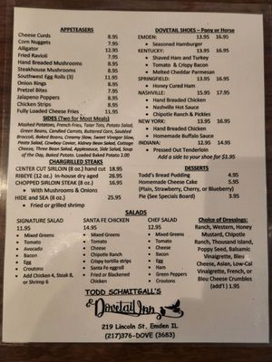 Menu photo 2 Dovetail Emden, IL