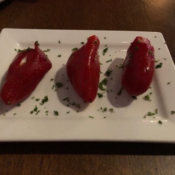 Toro Kitchen + Bar - This is Piquillos Rellenos - Red pepper stuff with goat cheese, cream cheese and ham - Tapas Bars Near Me - San Antonio, Texas Toro Kitchen + Bar - This is Piquillos Rellenos - Red pepper stuff with goat cheese, cream cheese and ham - Tapas Bars Near Me - San Antonio, Texas