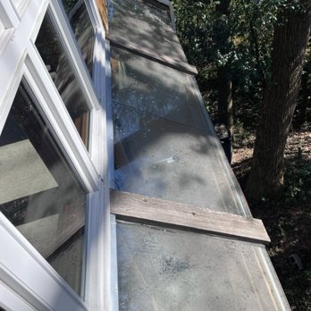 A-Team Window Cleaning - Grimy skylights when we show up - Gutter Services Near Me