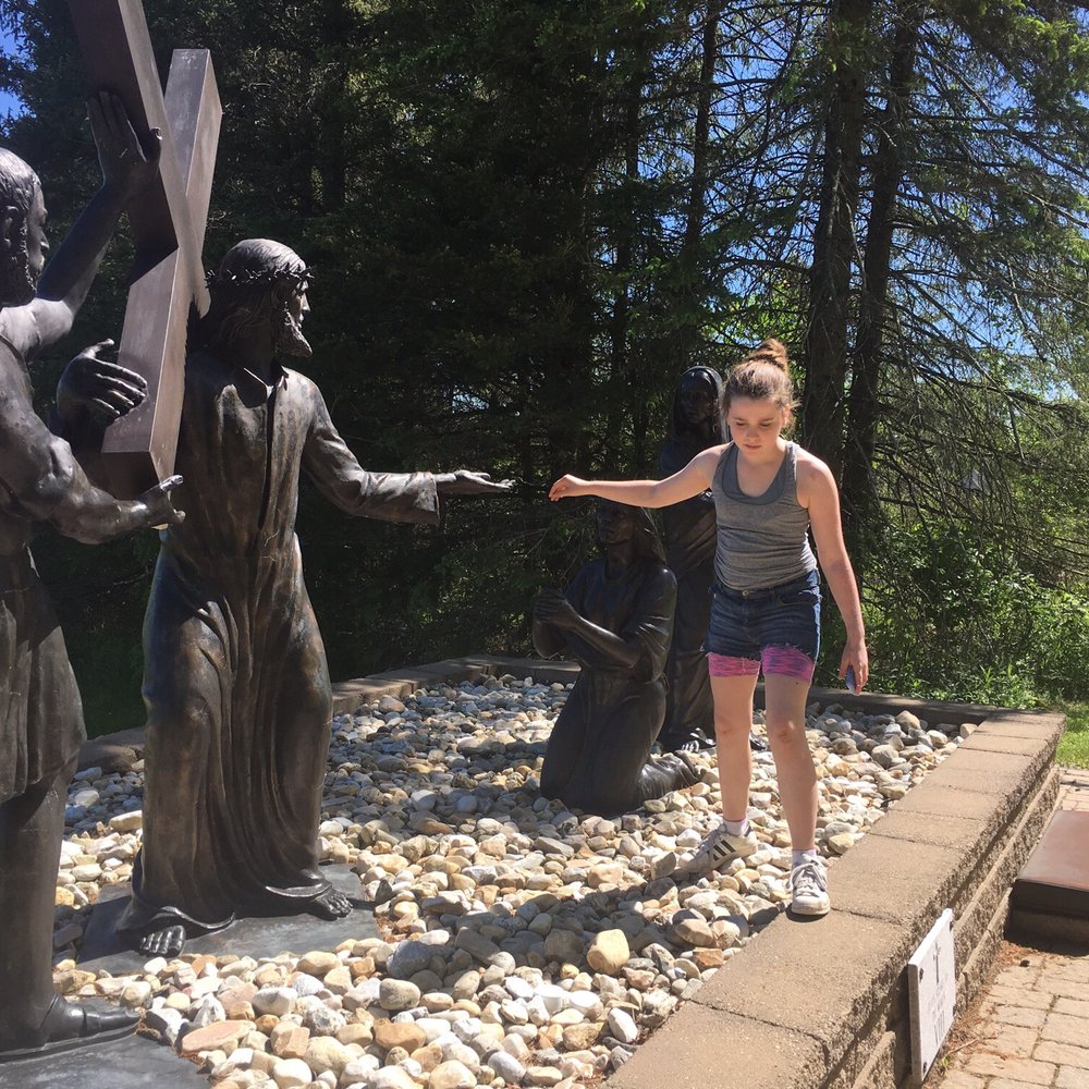 Conroy's B & B - Visiting the Life Size Stations of the Cross at the Divine Mercy Chaplet, Stockbridge, MA - Hotels Near Me - Stockbridge, Massachusetts