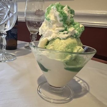 Chez Pierre Restaurant - Creme de Menthe Parfait - French Near Me - Wilton, New York