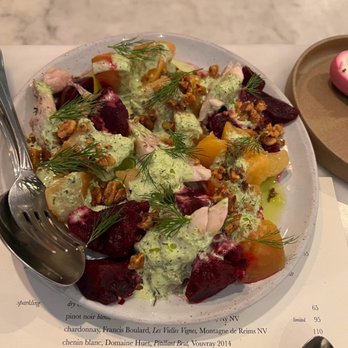 Spencer - Warm beet and trout salad - New American Near Me - Ann Arbor, Michigan