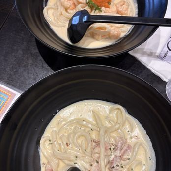 Marugame Monzo - Miso carbonara (bottom) - Japanese Near Me - Los Angeles, California Marugame Monzo - Miso carbonara (bottom) - Japanese Near Me - Los Angeles, California