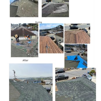 Algami Roofing - before and after main area - Roofing Near Me - San Francisco, California