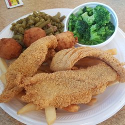 Captain D's - Catfish feast, not bad.