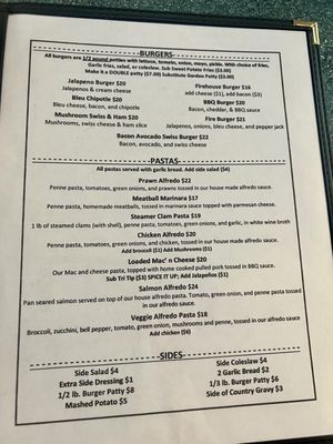 Menu photo 5 The Firehouse Restaurant Florence, OR Menu photo 5 The Firehouse Restaurant Florence, OR