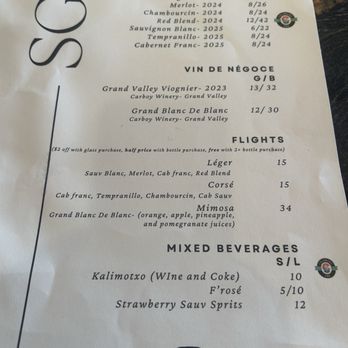 Saint Gerard Vineyard - Menu - Wine Tasting Room Near Me - Palisade, Colorado Saint Gerard Vineyard - Menu - Wine Tasting Room Near Me - Palisade, Colorado