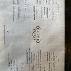 Fiume 37 - Menu