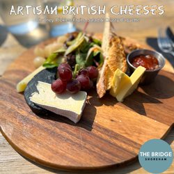 The Bridge Shoreham - Ploughmans: Artisan British Cheeses, Chutney, Pickles, Fruits, Salad & Crusty Baguette