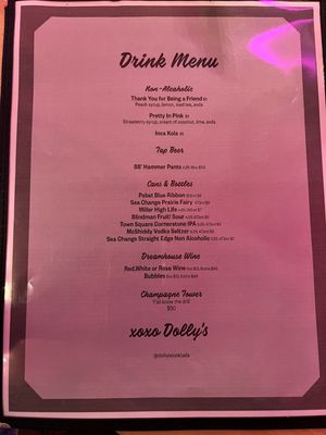 Menu photo 4 Dolly's Cocktail Bar Edmonton, AB Menu photo 4 Dolly's Cocktail Bar Edmonton, AB