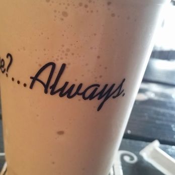 Bad Owl Coffee - White mocha blended coffee. Tasted like fruit (?) and absolutely no coffee taste.  But the cup... that I liked. - Coffee & Tea Near Me - Henderson, Nevada