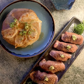The Kini Room - edamame and Mushroom dumplings, Kagoshima A5 Wagyu sushi - Hawaiian Near Me - Honolulu, Hawaii The Kini Room - edamame and Mushroom dumplings, Kagoshima A5 Wagyu sushi - Hawaiian Near Me - Honolulu, Hawaii
