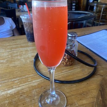 G's Pizza - Strawberry mimosa - Gluten-Free Near Me - New Orleans, Louisiana G's Pizza - Strawberry mimosa - Gluten-Free Near Me - New Orleans, Louisiana