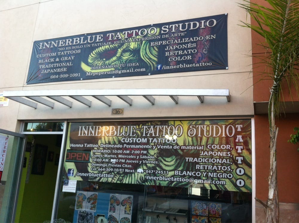 Inner Blue Tattoo Studio Piercing Blvd Sanchez Taboada Tijuana Baja California Mexico Phone Number Yelp