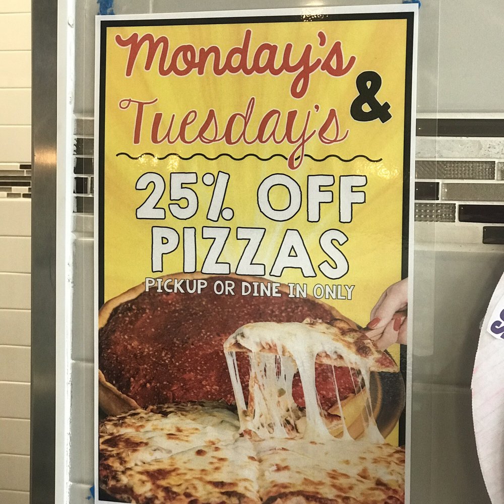 Beggars Pizza - Monday's and Tuesday's you get 25% off. - Pizza Near Me - Downers Grove, Illinois Beggars Pizza - Monday's and Tuesday's you get 25% off. - Pizza Near Me - Downers Grove, Illinois