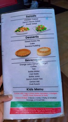 Menu photo 2 Derry's Restaurant Hollywood, FL Menu photo 2 Derry's Restaurant Hollywood, FL