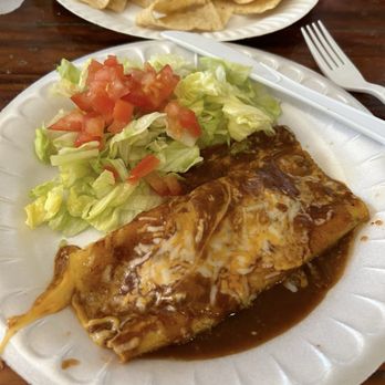 Indian Village - Cheese enchilada with red sauce - American Near Me - Cave Creek, Arizona