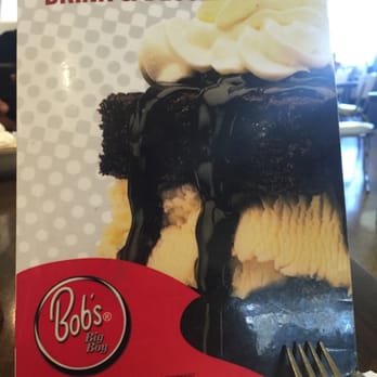 Bob's Big Boy Broiler - chocolate fudge cake stacked with premium vanilla ice cream then top with hot fudge with whipped cream and a delicious cherry - American Near Me - Downey, California