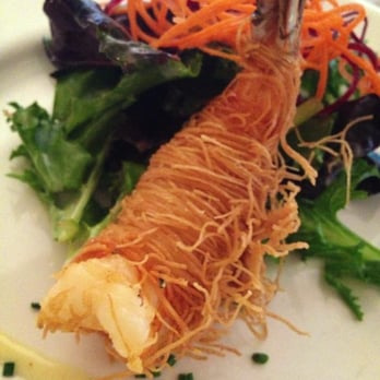 BL Brasserie - Garden salad garnished with Prawn - French Near Me - Paso Robles, California BL Brasserie - Garden salad garnished with Prawn - French Near Me - Paso Robles, California