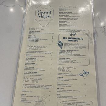 Sweet Maple - Menu - Breakfast & Brunch Near Me - Cupertino, California