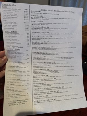 Menu photo 1 The Chef's Table Rocklin, CA