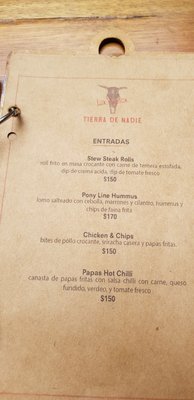 Menu photo 5 Tierra de Nadie Buenos Aires, C