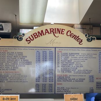 Submarine Center - Menu - Italian Near Me - San Francisco, California Submarine Center - Menu - Italian Near Me - San Francisco, California