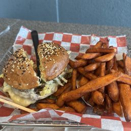 The BA Original and sweet potato fries so good The BA Original and sweet potato fries so good