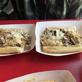 Bigfoot Philly Cheesesteaks - This is how they do a 12", it's 2x 6" - Cheesesteaks Near Me - Sevierville, Tennessee Bigfoot Philly Cheesesteaks - This is how they do a 12", it's 2x 6" - Cheesesteaks Near Me - Sevierville, Tennessee