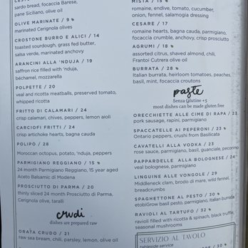 Oretta - Main menu - Italian Near Me - Toronto, Ontario Oretta - Main menu - Italian Near Me - Toronto, Ontario