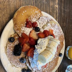 Full fresh fruit pancake