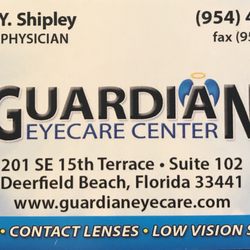 Guardian Eyecare Center - Business card